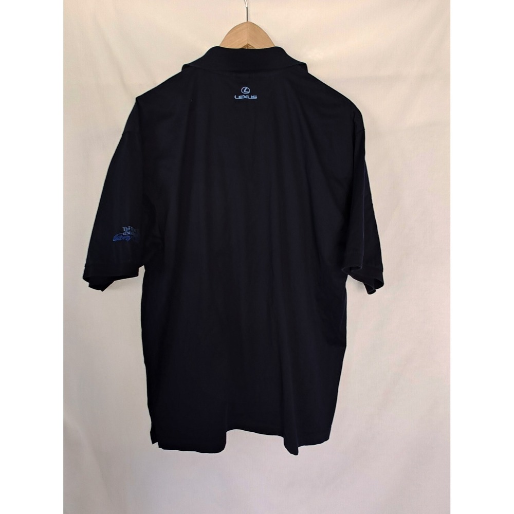 Marbas Polo Golf Short Short Sleeve Navy Blue Cotton Lexus Nevada‎ Celebrity L - Picture 3 of 10